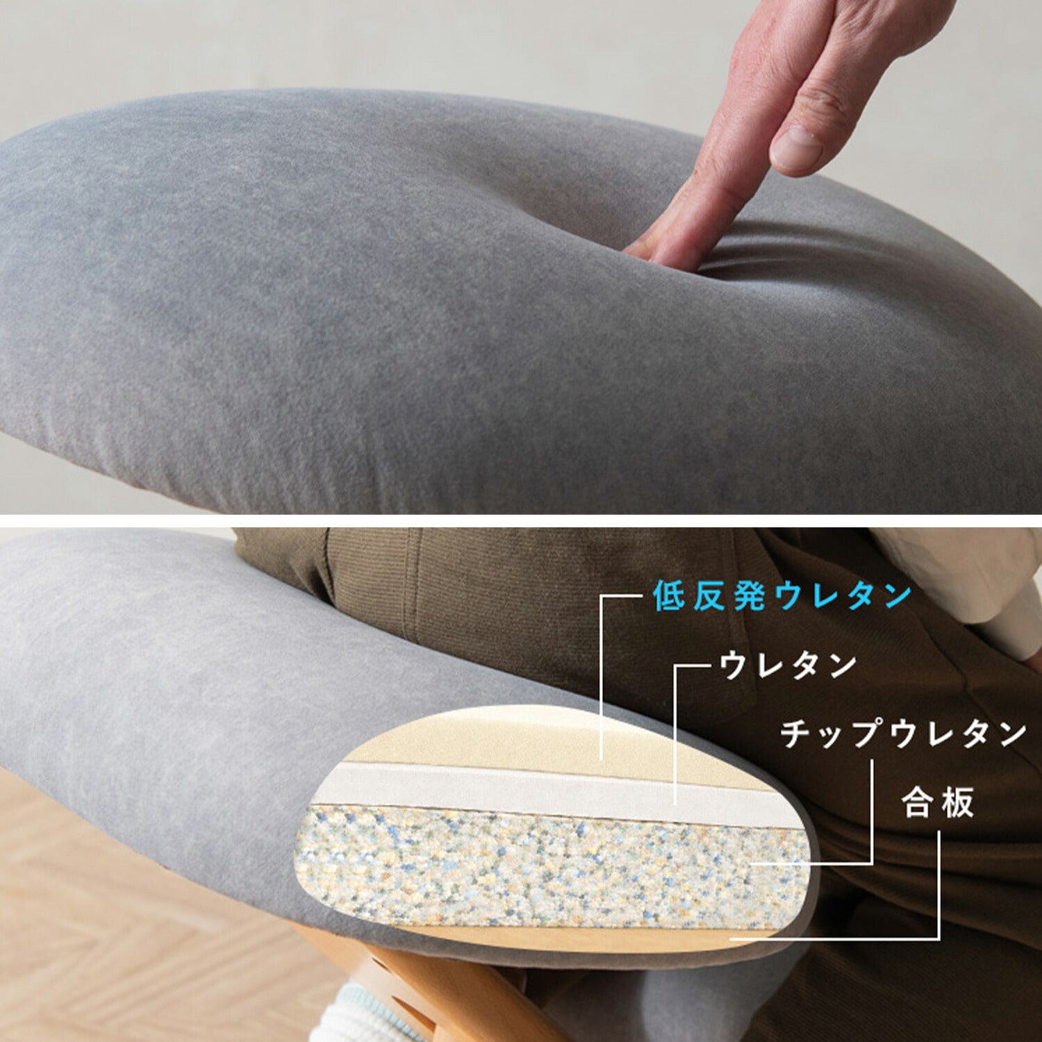 プロポーションチェア (R) SOLA (ソラ) ( 幅48 奥行62-80 高さ46-67cm) CH-P900CK 宮武製作所