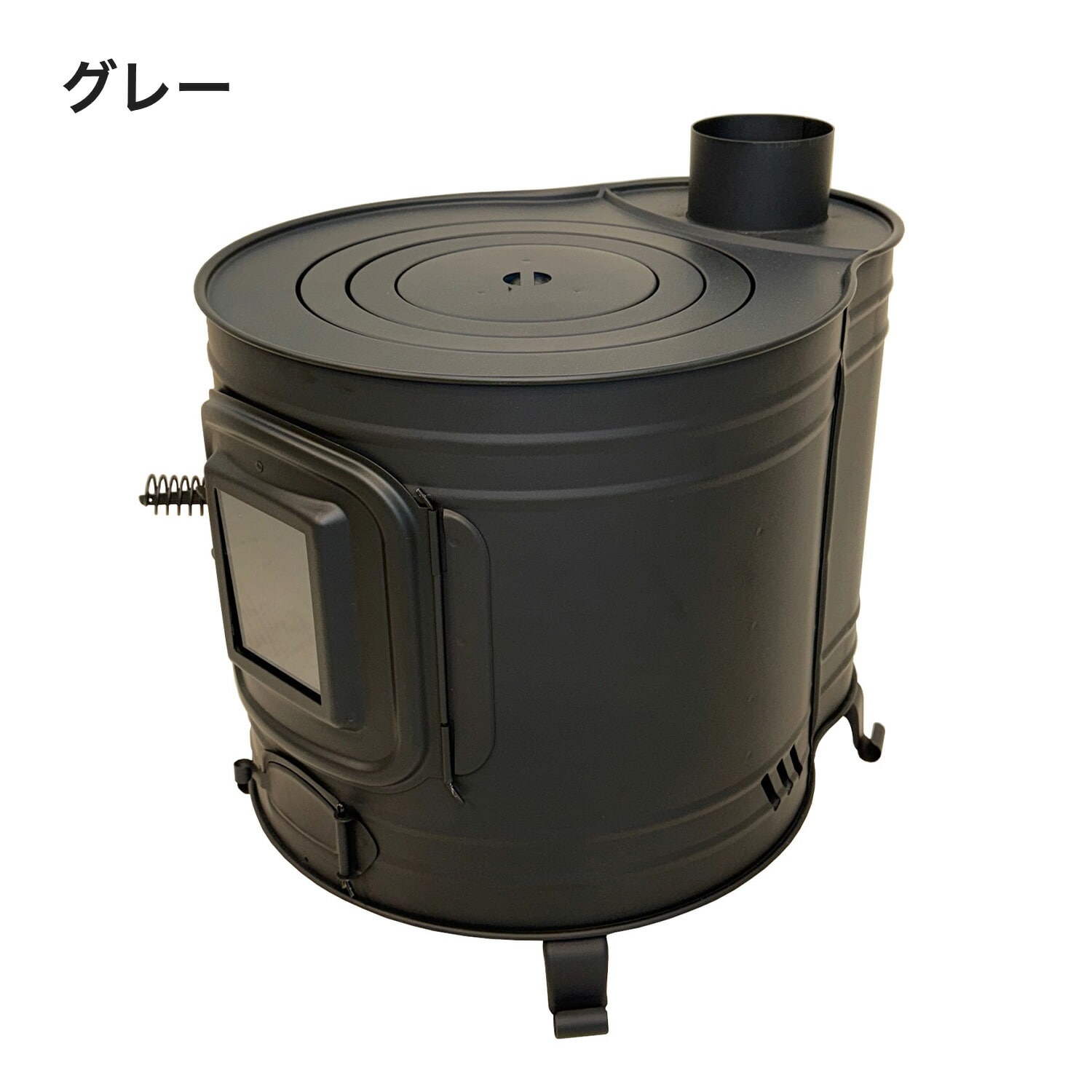 薪ストーブ 時計型 ガラス窓付き ミニ 日本製 AF-40 ホンマ製作所 HONMA