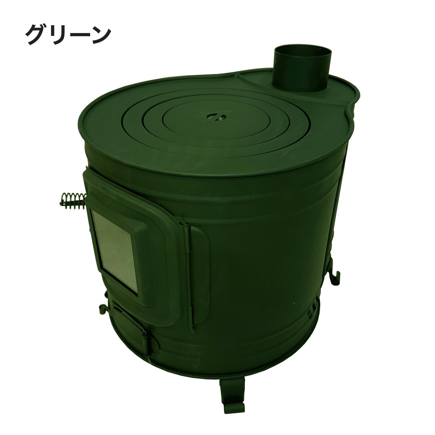 薪ストーブ 時計型 ガラス窓付き ミニ 日本製 AF-40 ホンマ製作所 HONMA