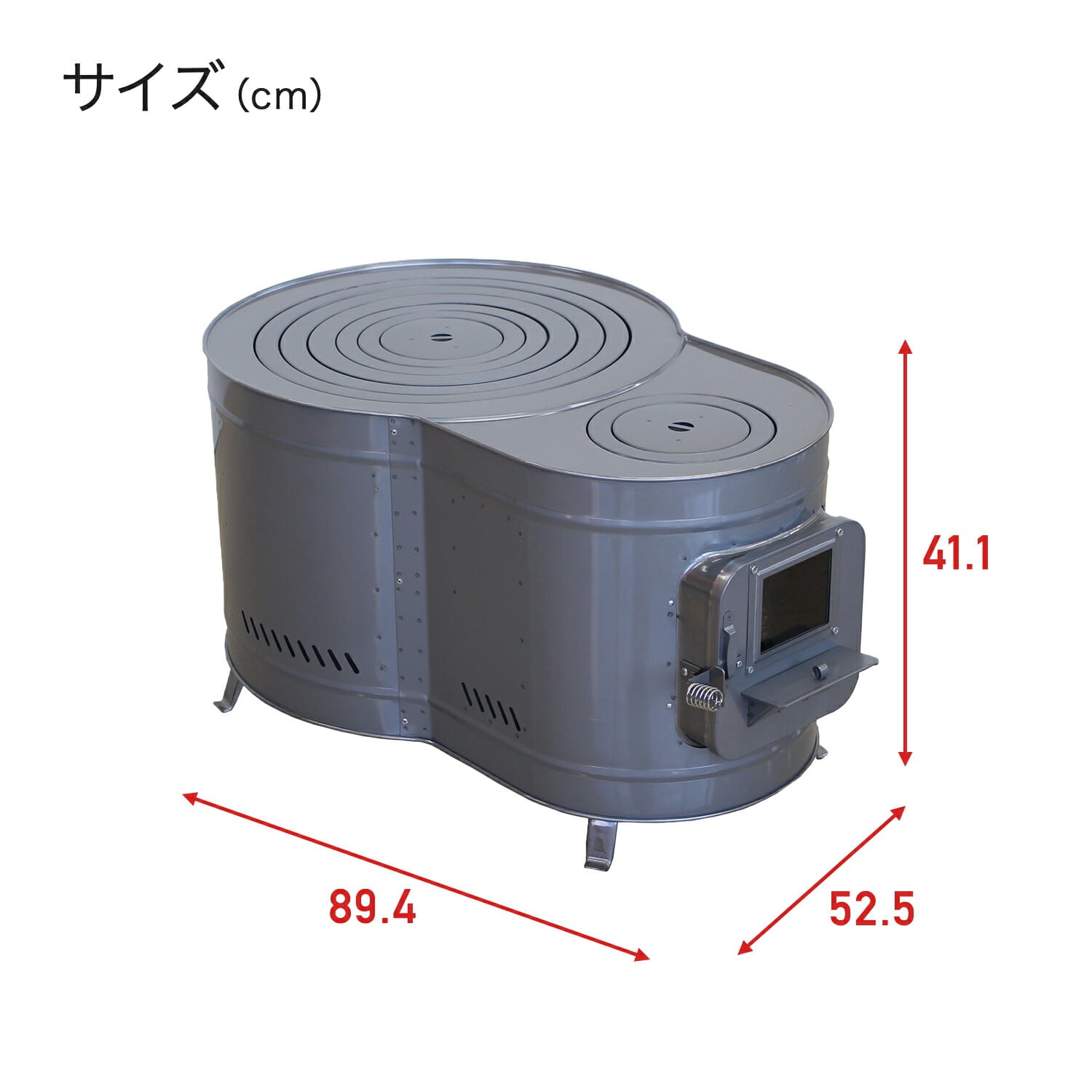 薪ストーブ 時計型 特大サイズ 二次燃焼機能付き 日本製 AF-76 ホンマ製作所 HONMA