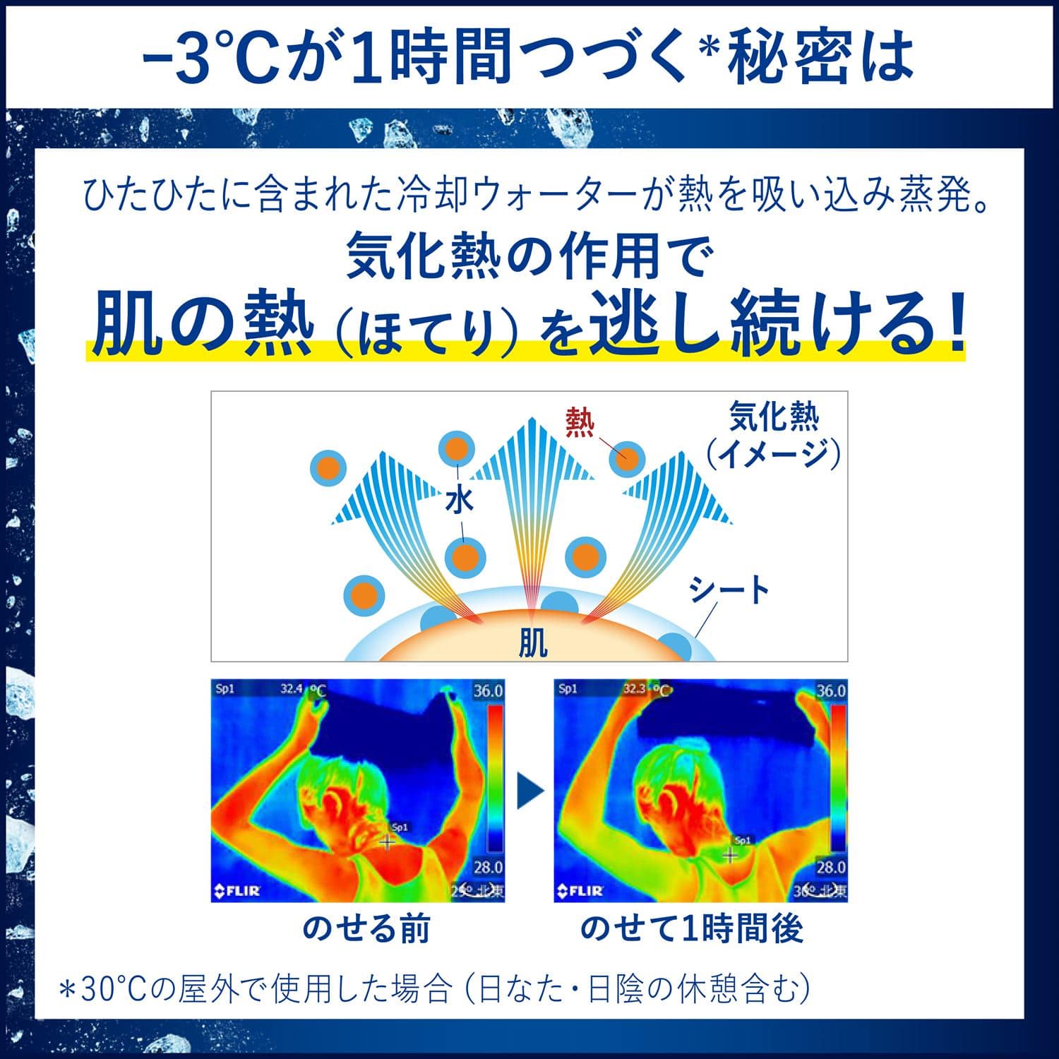 ビオレ 冷タオル 無香性 5本入×24パック(120本) 個包装 日本製 花王 Kao