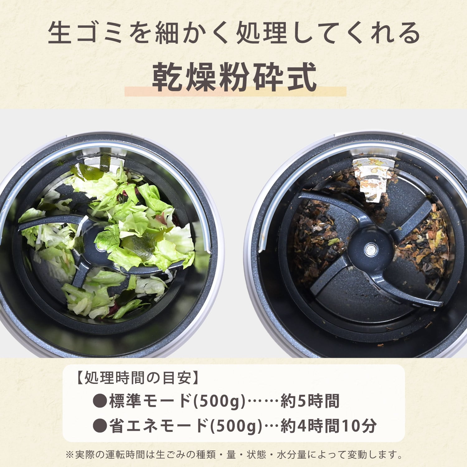 生ごみ処理機 生ごみ乾燥機 (乾燥 粉砕 脱臭 ニオイ軽減) 静音設計 2.6L コンパクト GDA-3050(W)/(H) 山善 YAMAZEN