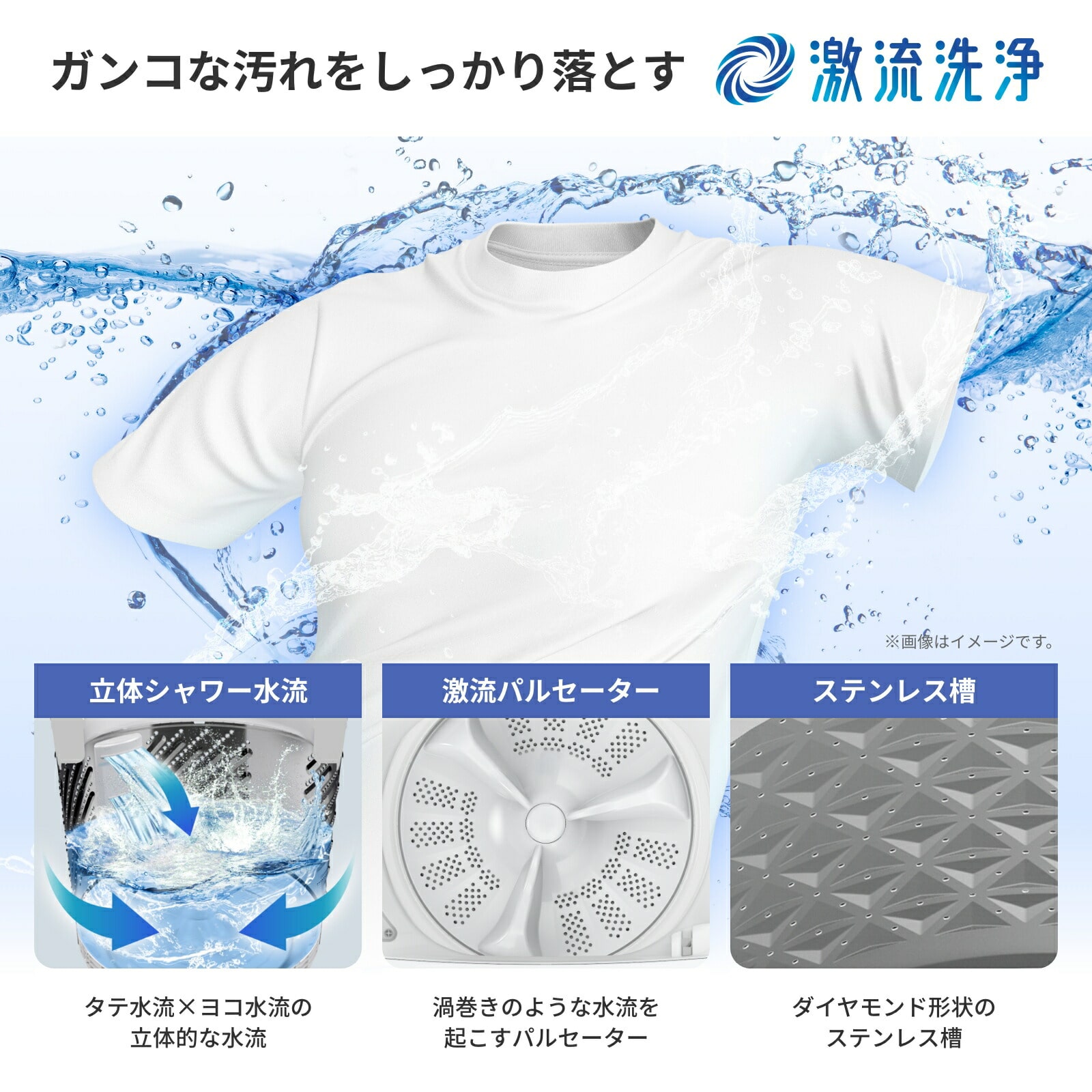 洗濯機 縦型 全自動洗濯機 洗濯7.0kg 最短10分洗濯 HW-K70L ホワイト ハイセンス Hisense