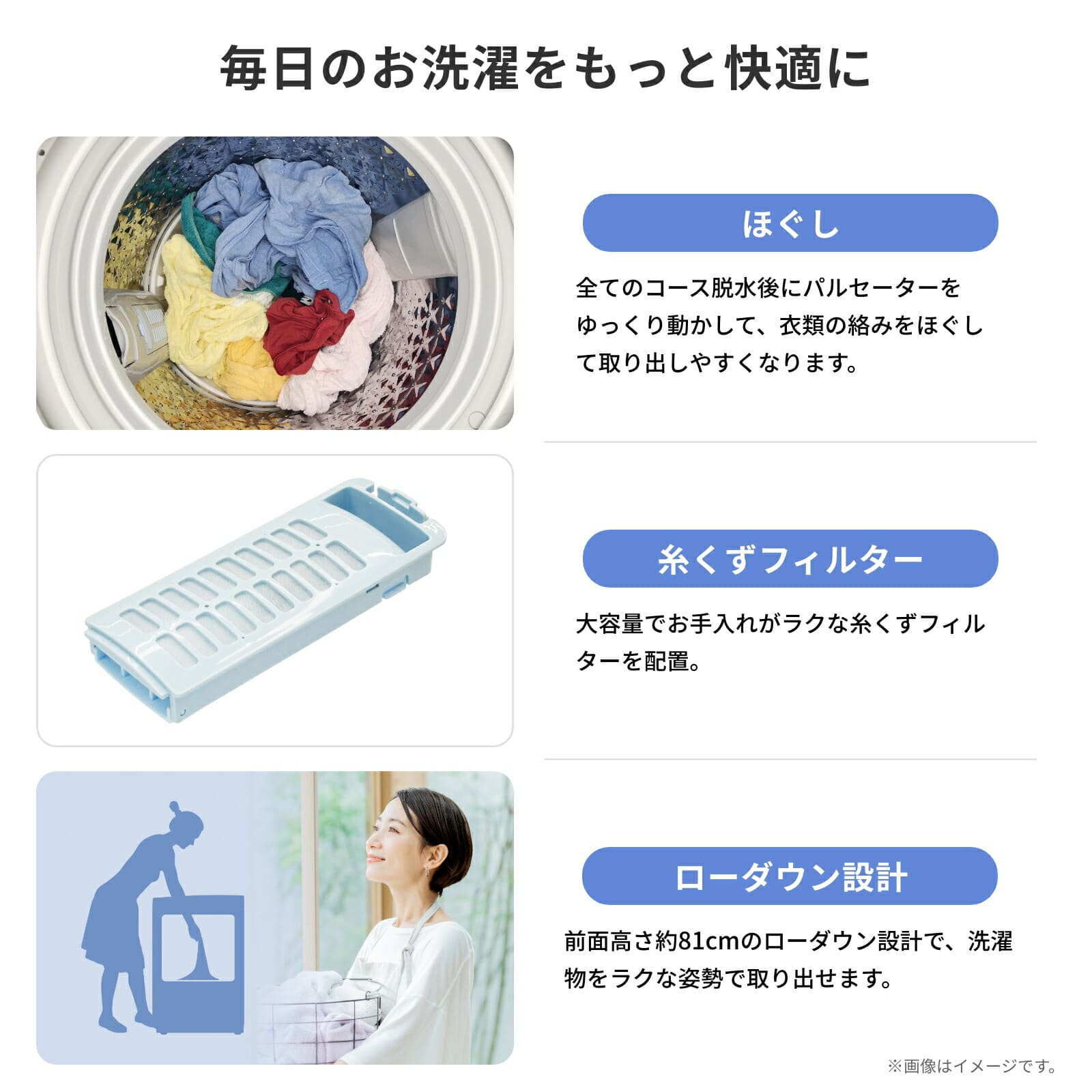 洗濯機 縦型 全自動洗濯機 洗濯7.0kg 最短10分洗濯 HW-K70L ホワイト ハイセンス Hisense