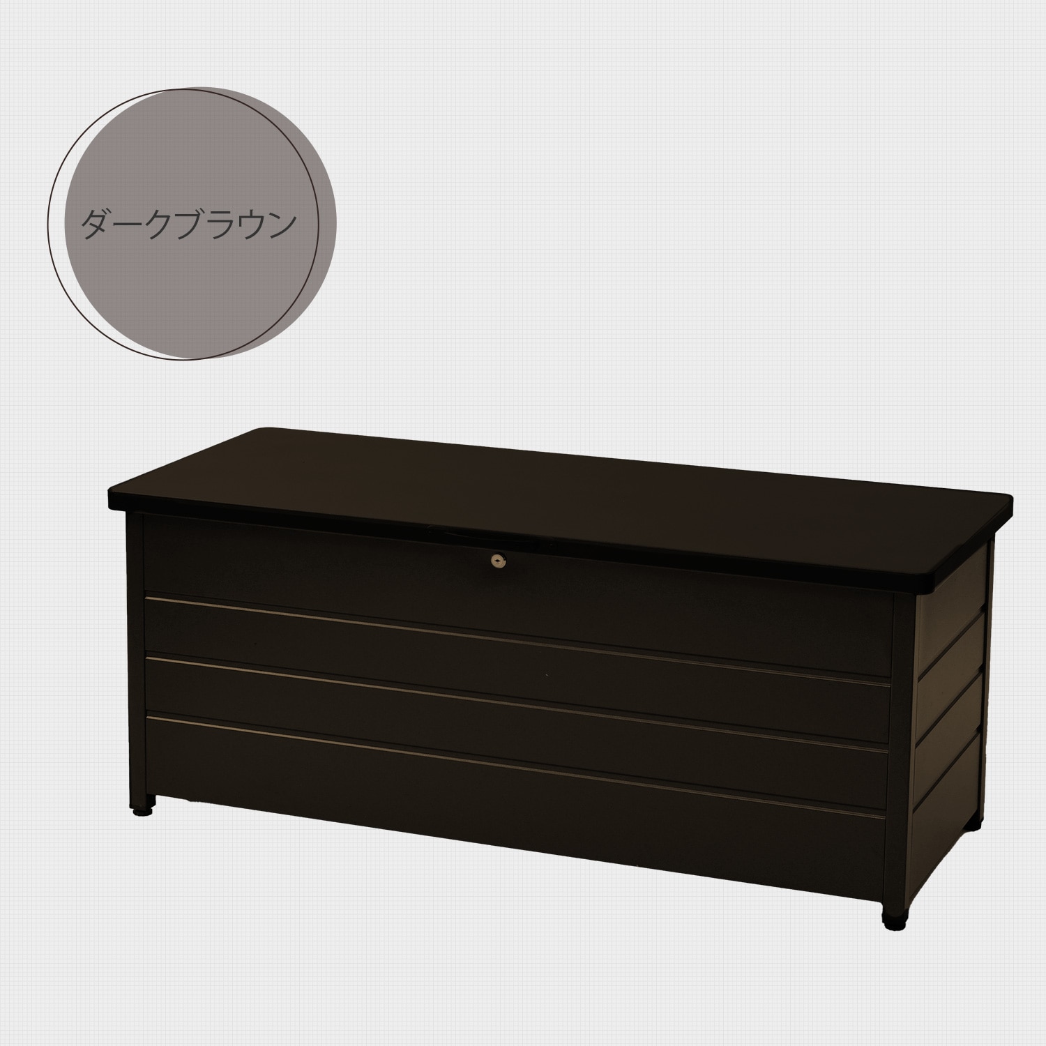 ベンチストッカー 屋外 スチール 天板耐荷重100kg 山善 ガーデン