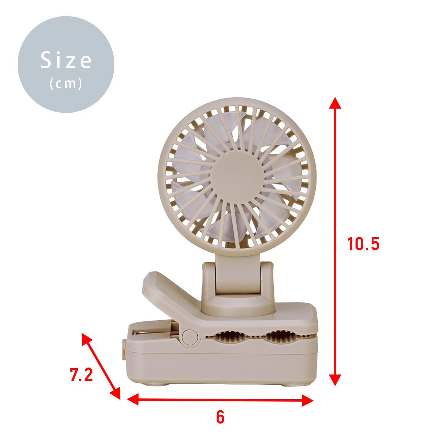 ミニ扇風機 クリップ式 日傘/リュック対応 防水 風量3段階 コードレスミニクリップFAN SF-DFCP3 トップランド TOPLAND
