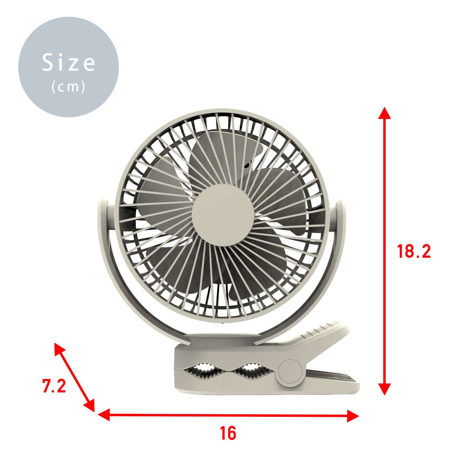 コードレス クリップ扇風機 USB充電対応 どこでもFANTASTIC SF-DFCP25 トップランド TOPLAND