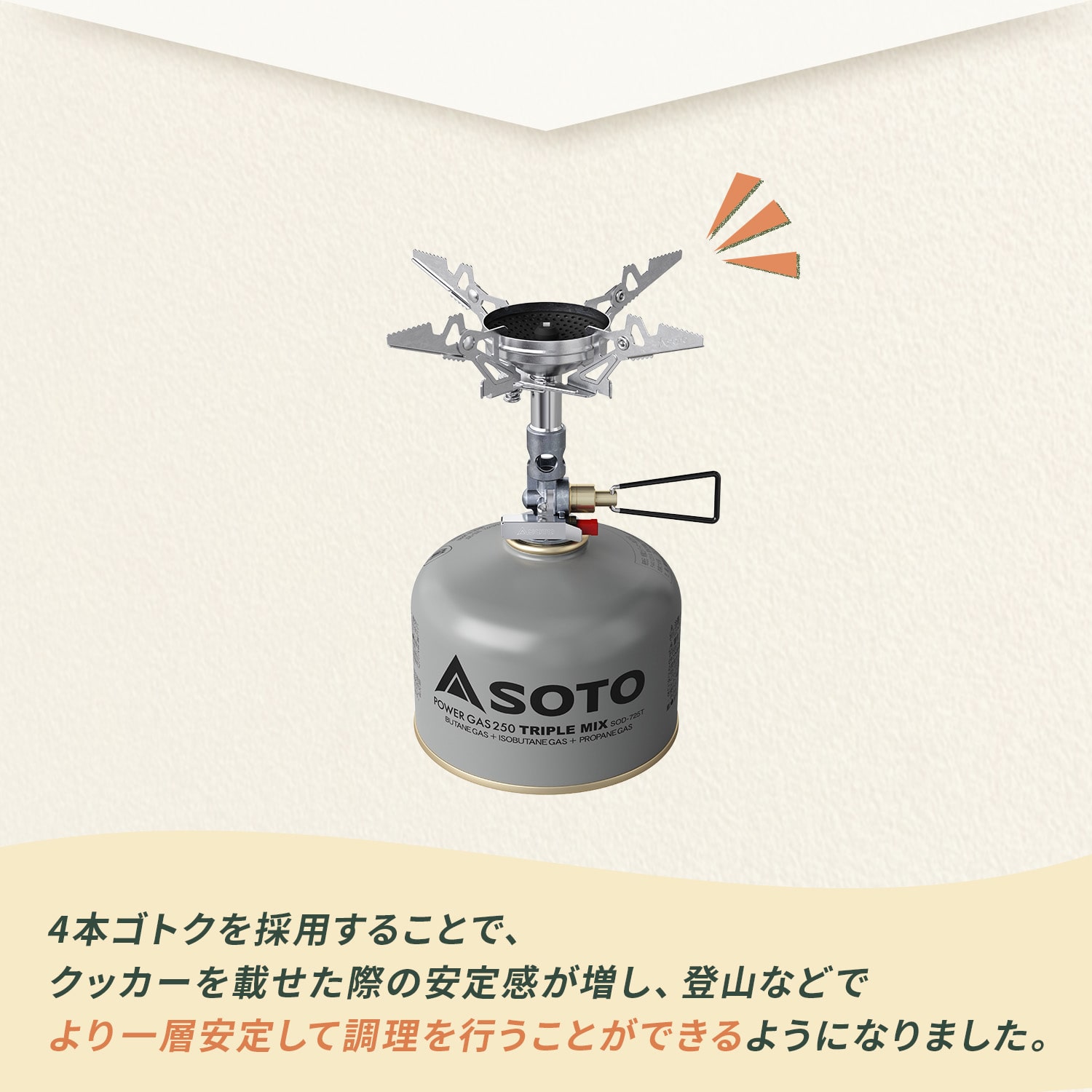 マイクロレギュレーターストーブ ウインドマスター トライフレックスセット SOD-311GS SOTO ソト