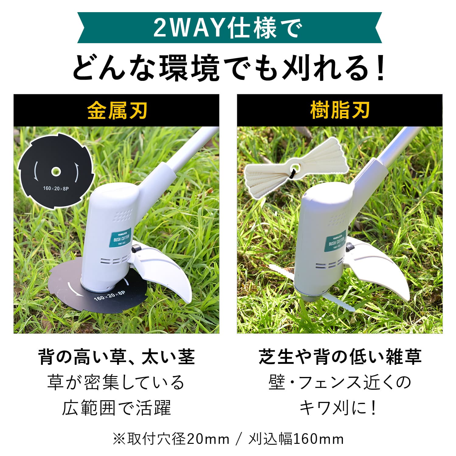 草刈機 コード式 YBC-162 GTK-110/BCB1620 ABC-1620 | 山善ビズコム