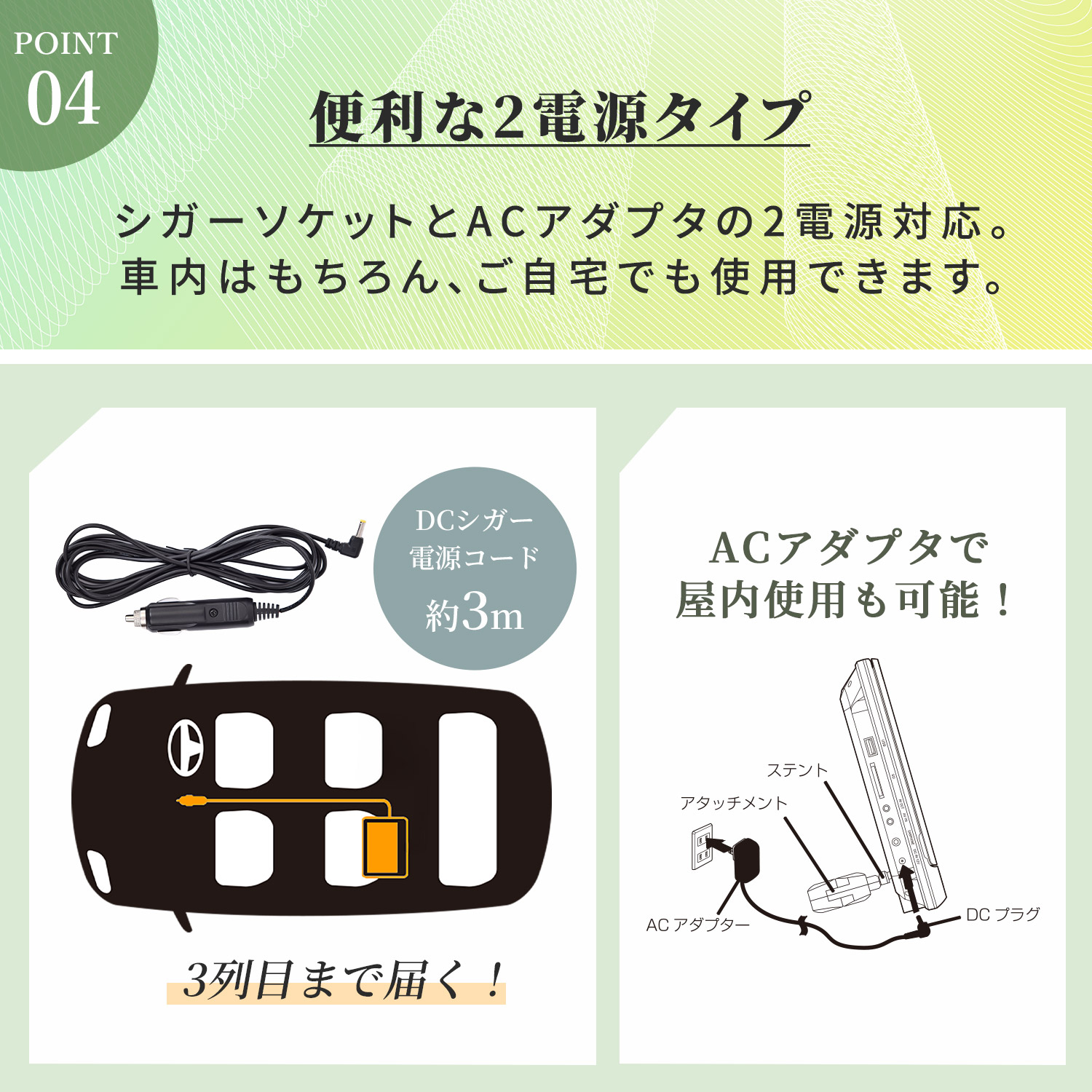 ヘッドレストモニター DVDプレーヤー 10.1インチ CPD-M101(B
