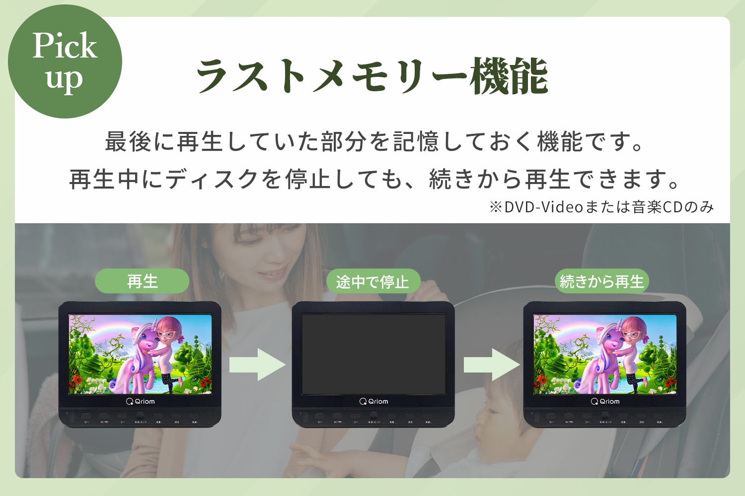 ヘッドレストモニター DVDプレーヤー 10.1インチ CPD-M101(B
