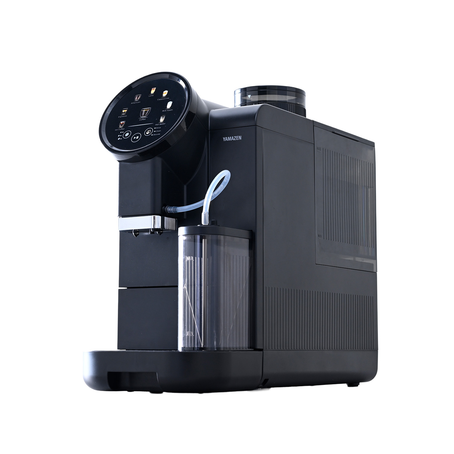 全自動コーヒーマシン コーヒーメーカー エスプレッソ 豆から YACM-M1593 ブラック 山善 YAMAZEN