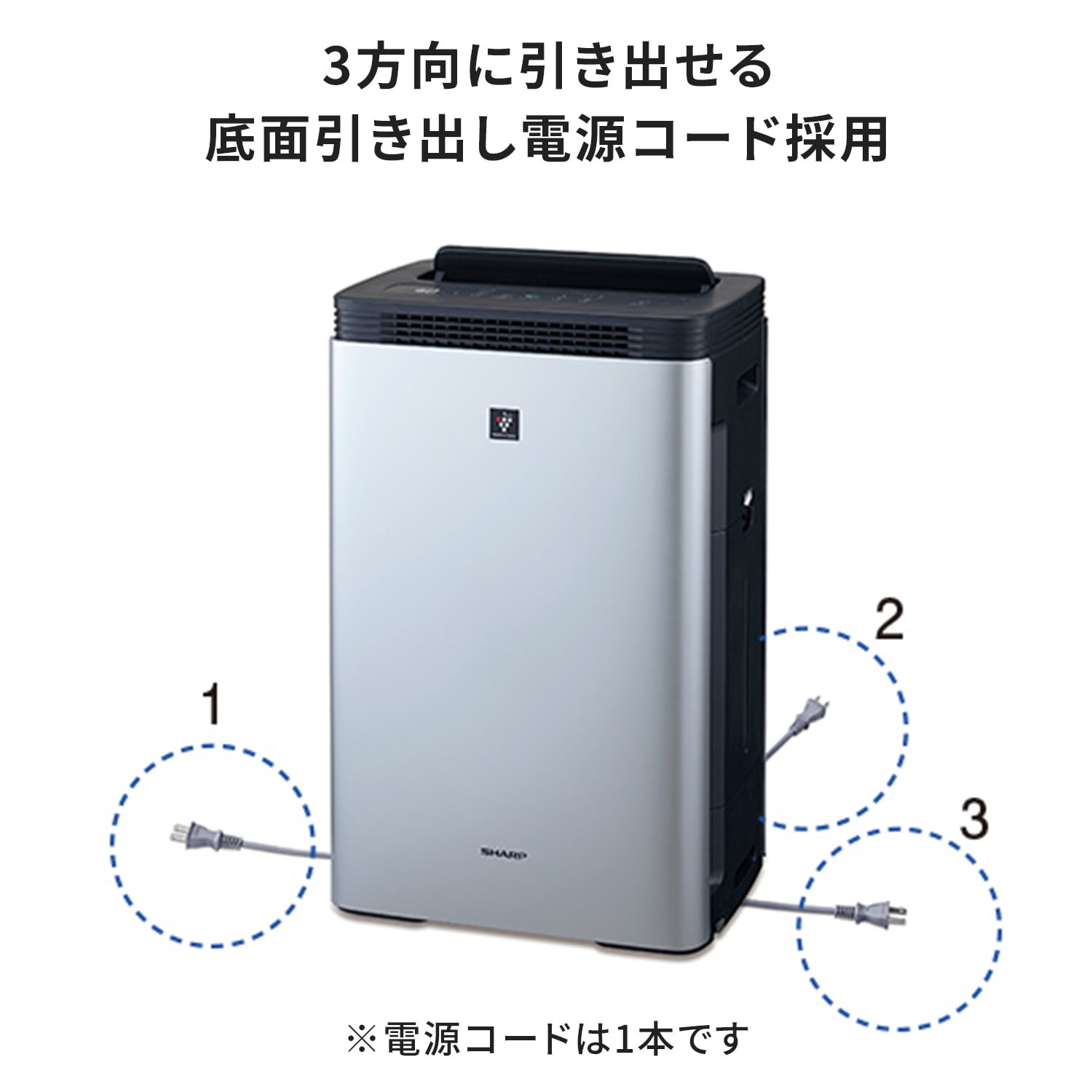 加湿空気清浄機 プラズマクラスター 両A面パネルデザイン 【代引不可】【法人・施設限定】 KI-M851 シルバー シャープ SHARP
