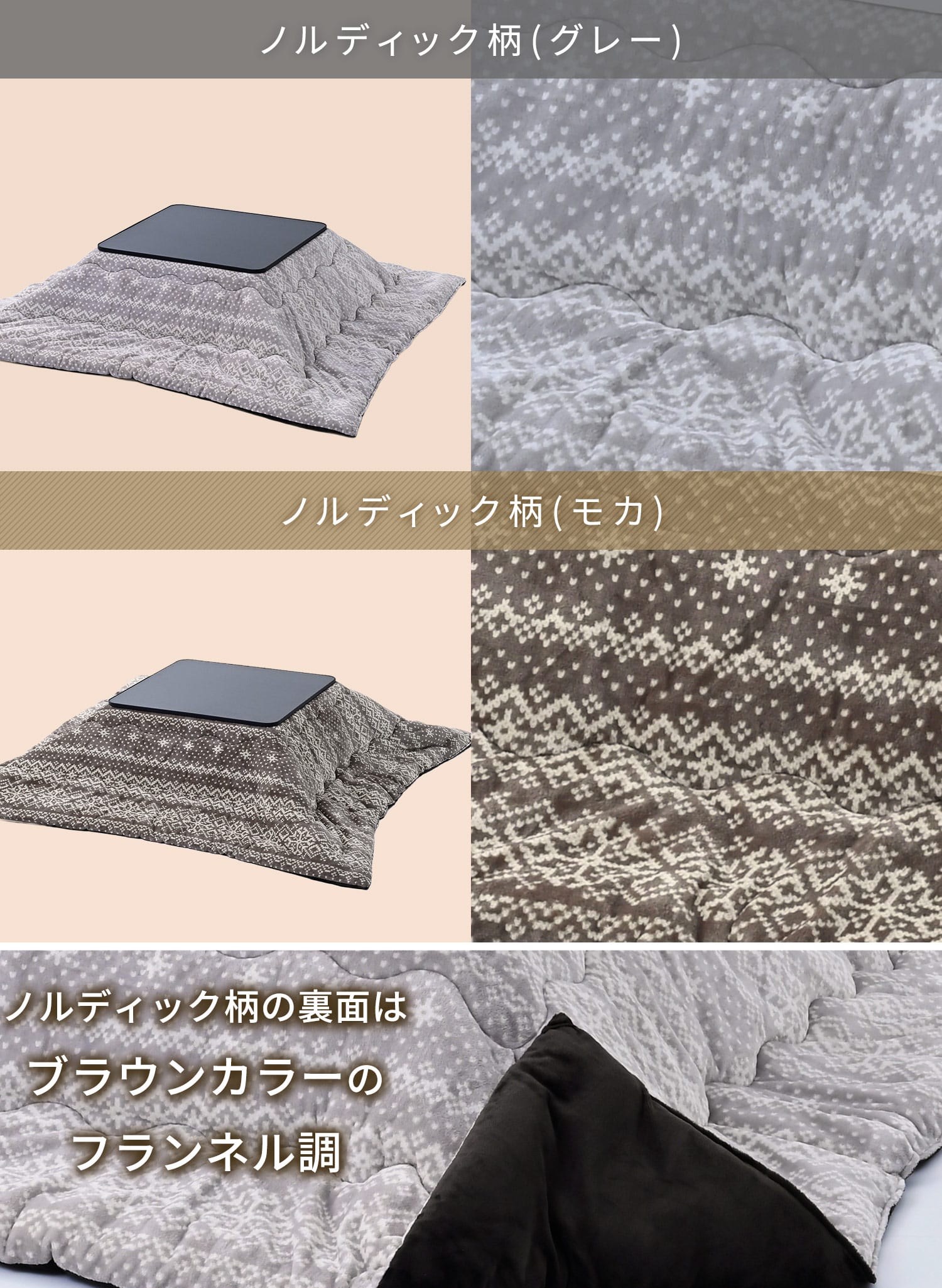 こたつ 布団セット 正方形 75×75cm ローテーブル フラットヒーター 山善 YAMAZEN