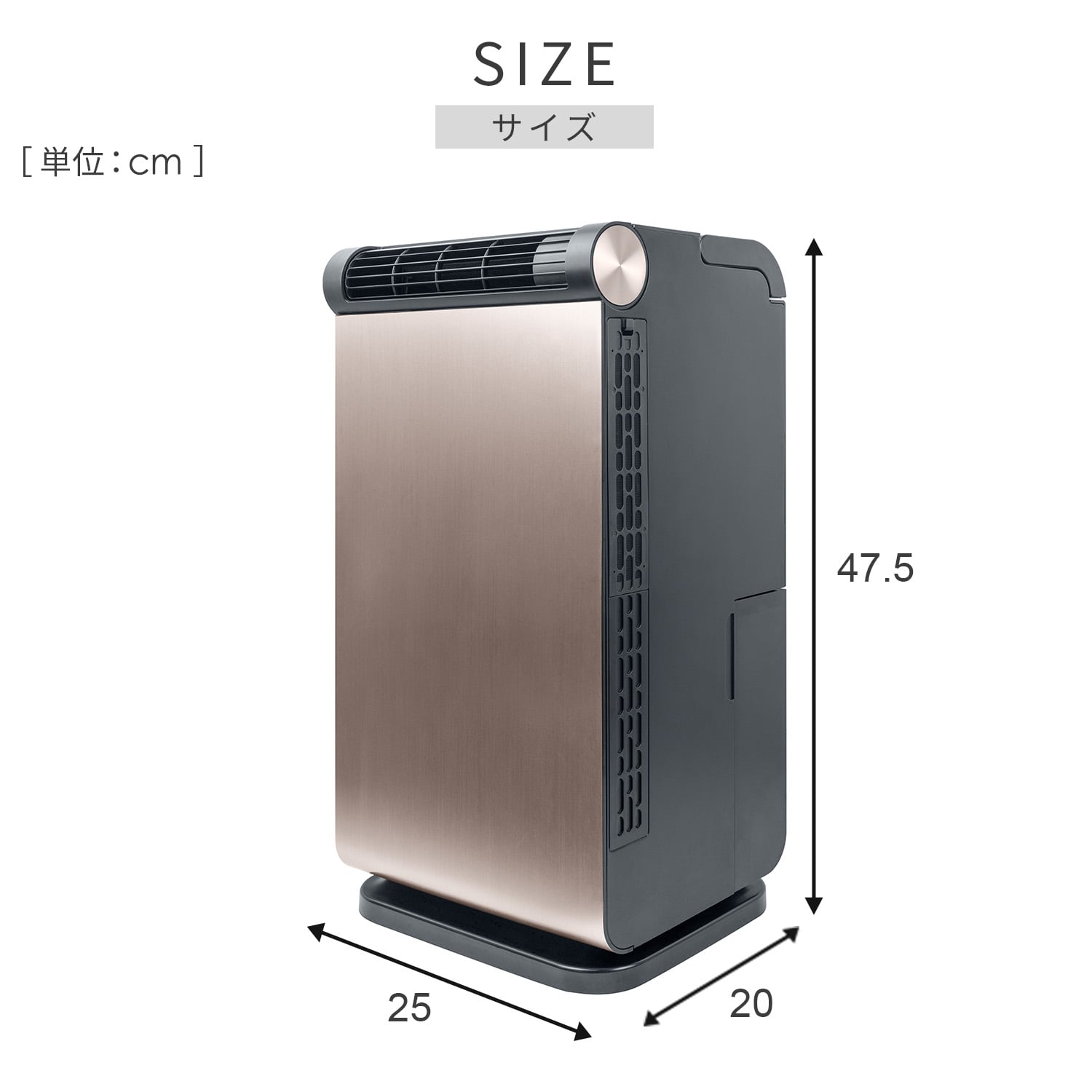 スポットクーラー 小型 工事不要 キャスター付き YEC-LD032C(CG) 山善 YAMAZEN