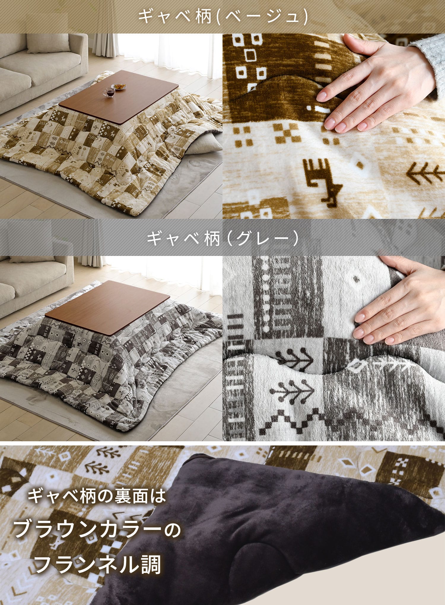 こたつ&こたつ布団セット 折畳み 長方形 80×60cm 105×70cm 山善 | 山善