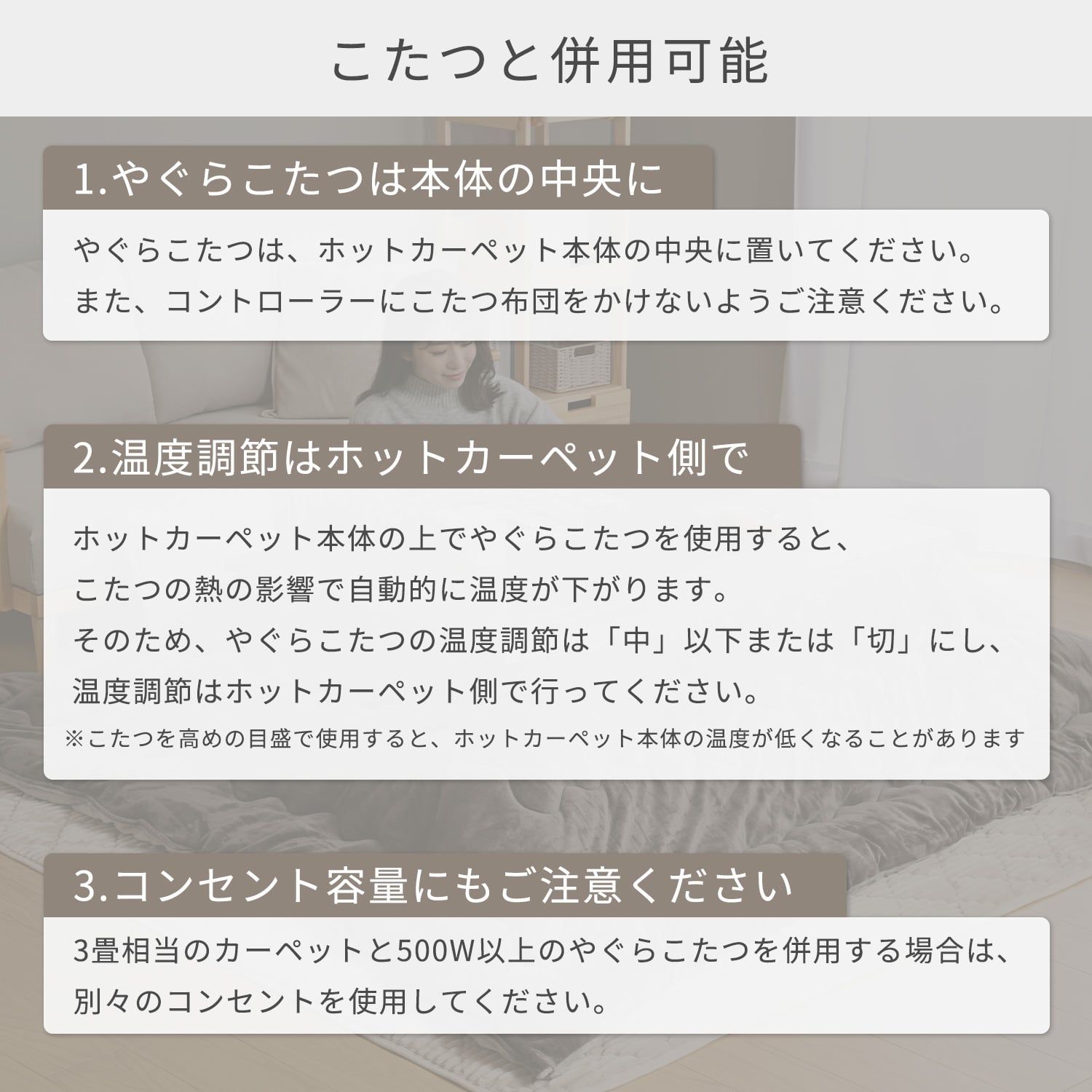 ホットカーペット (1畳/1.5畳/2畳/3畳) ラグが滑りにくい 暖房面切替 ダニ対策 山善 YAMAZEN