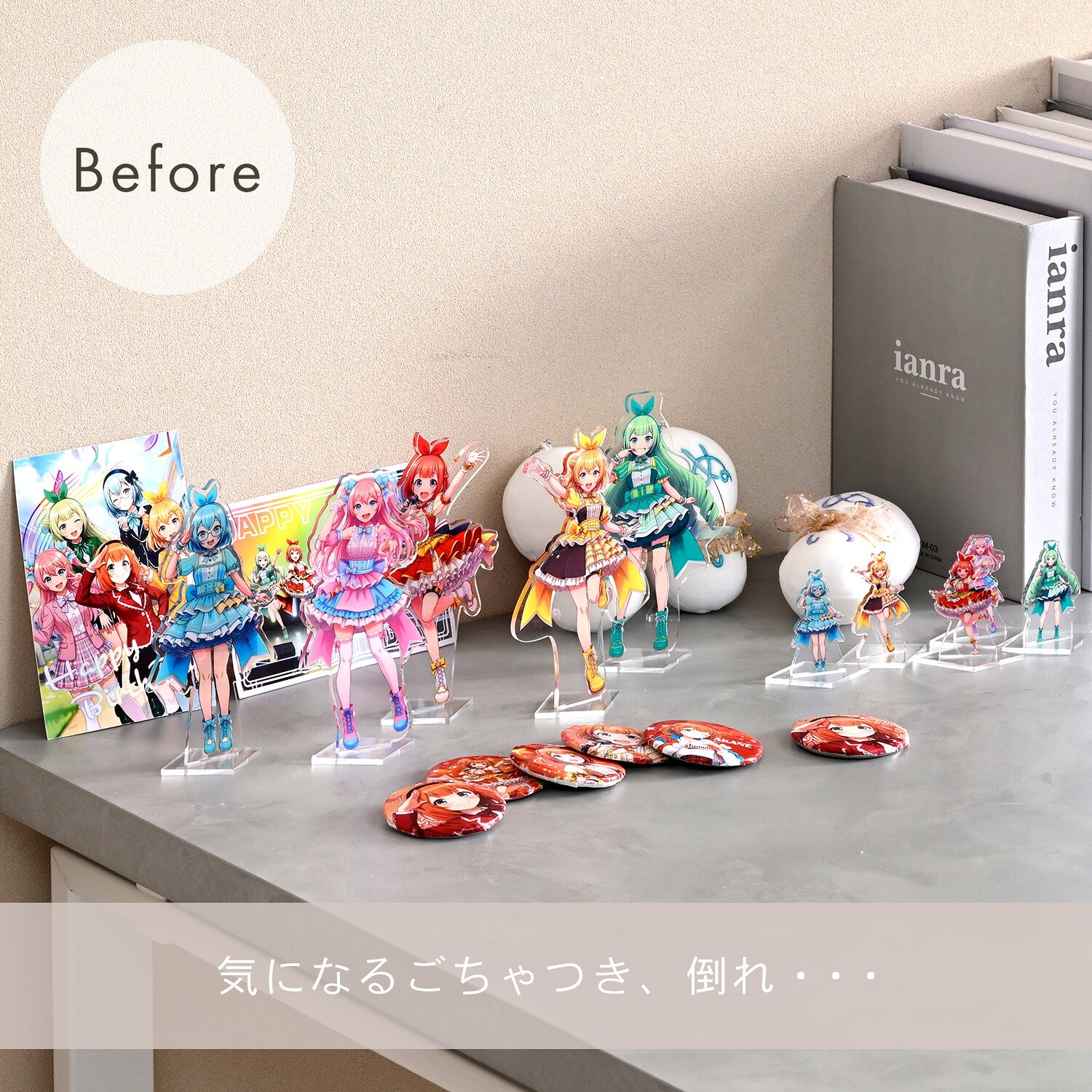 【10％オフクーポン対象】アクリル ひな壇 ディスプレイ （幅29 奥行20cm） 有孔ボード付き 山善 YAMAZEN
