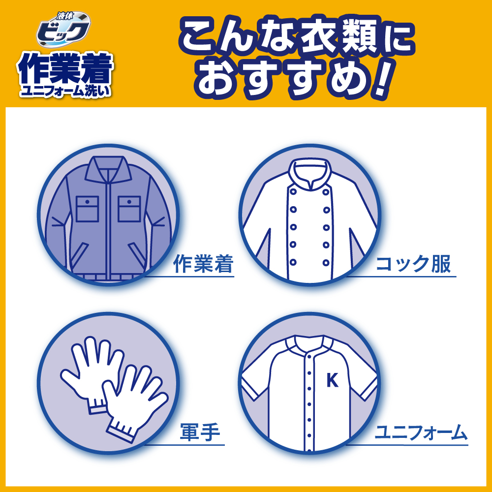 液体ビック 業務用 600g 12個セット 洗濯洗剤 濃縮タイプ 無香料 無蛍光 無着色料 中性 作業着・ユニフォーム・コック服洗い対応 花王 Kao