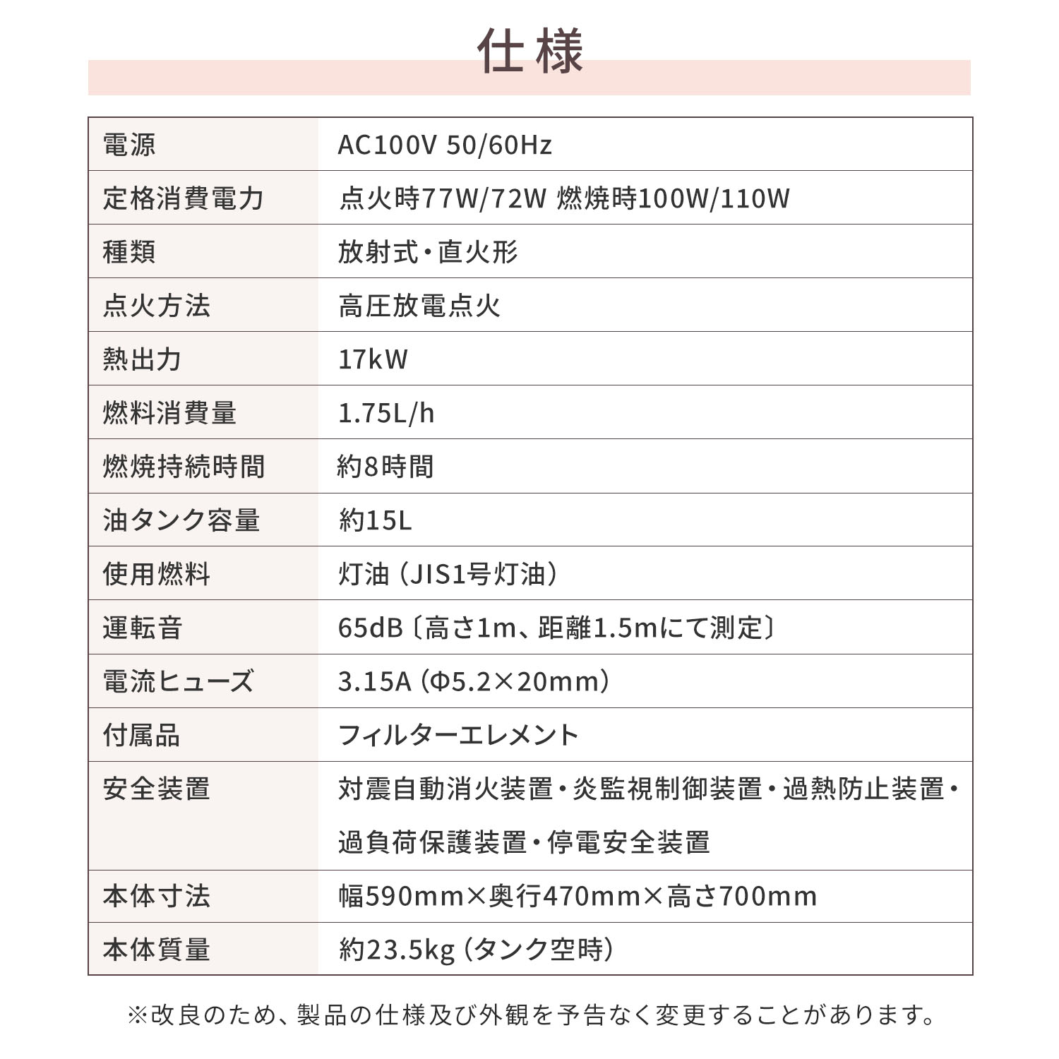 【代引不可】【法人・施設限定】 赤外線ヒーター 灯油式 業務用 熱出力17kW 燃料タンク容量15L 50/60Hz兼用 SH-17D ナカトミ NAKATOMI