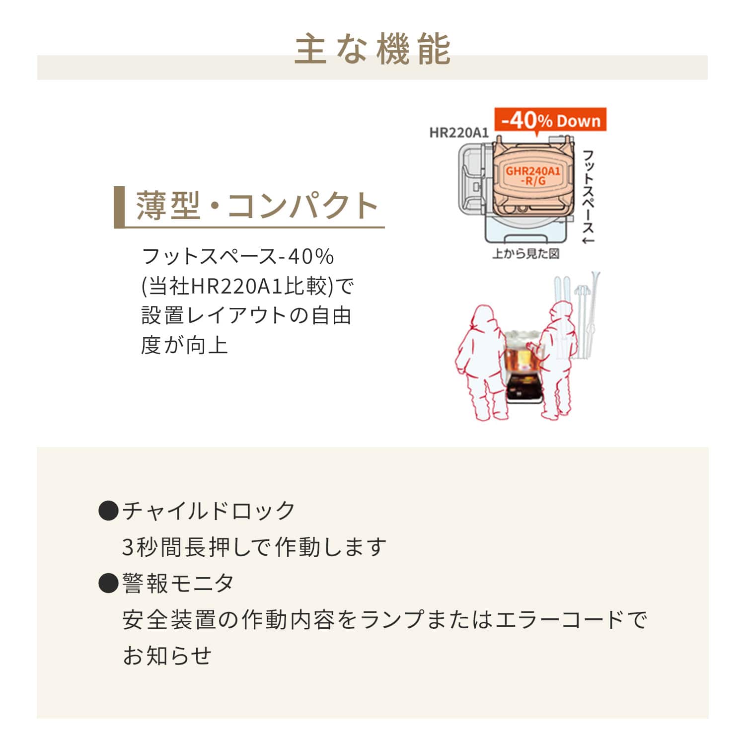 【代引不可】【法人・施設限定】 ジェットヒーター 業務用 ブライト型 ～18.2kW 全周囲加温 BRITE Kagayaki GHR240A1-G ORION オリオン機械