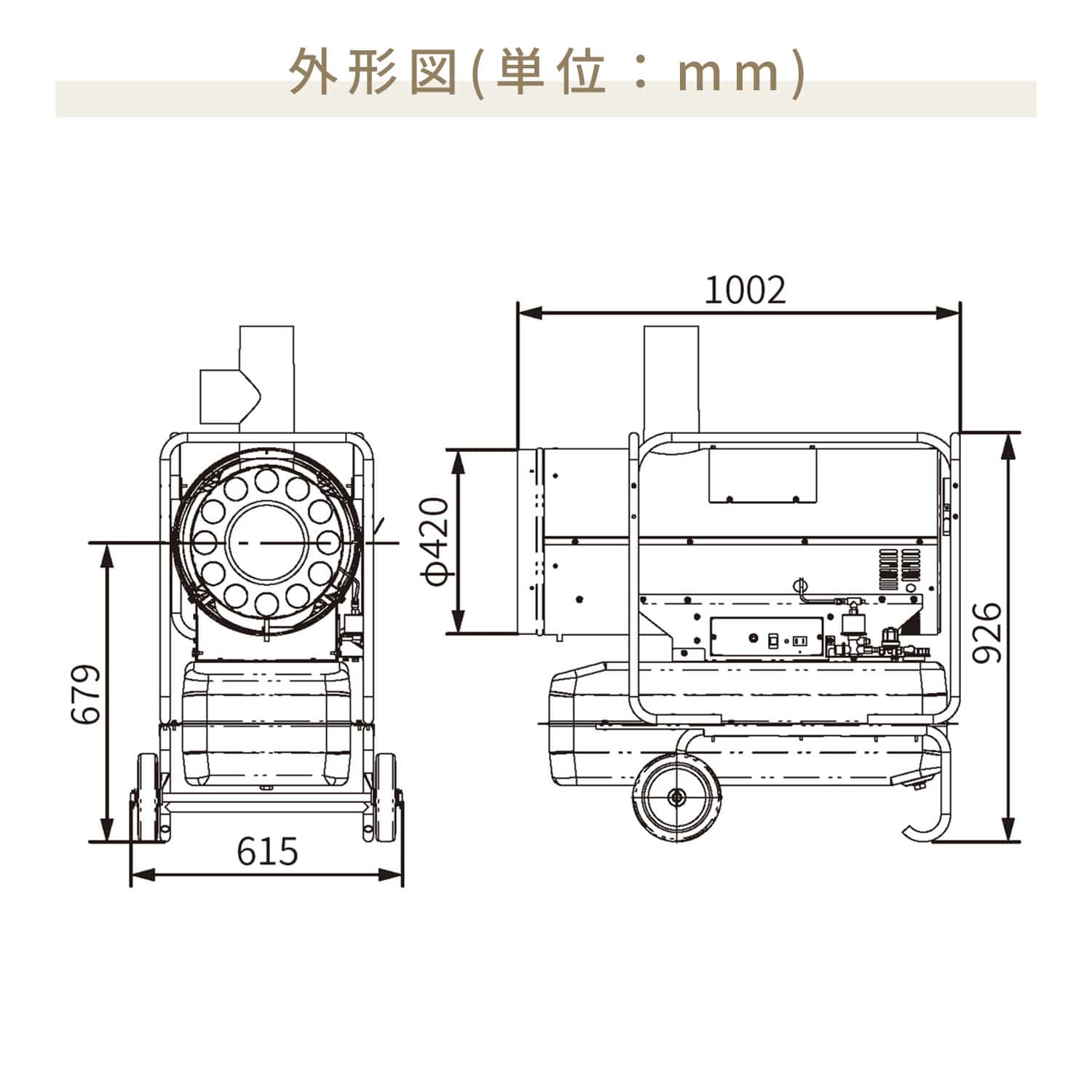 【代引不可】【法人・施設限定】 ジェットヒーター 業務用 ダクト型 33.3kW ジェットファーネス HS290A-LT ORION オリオン機械
