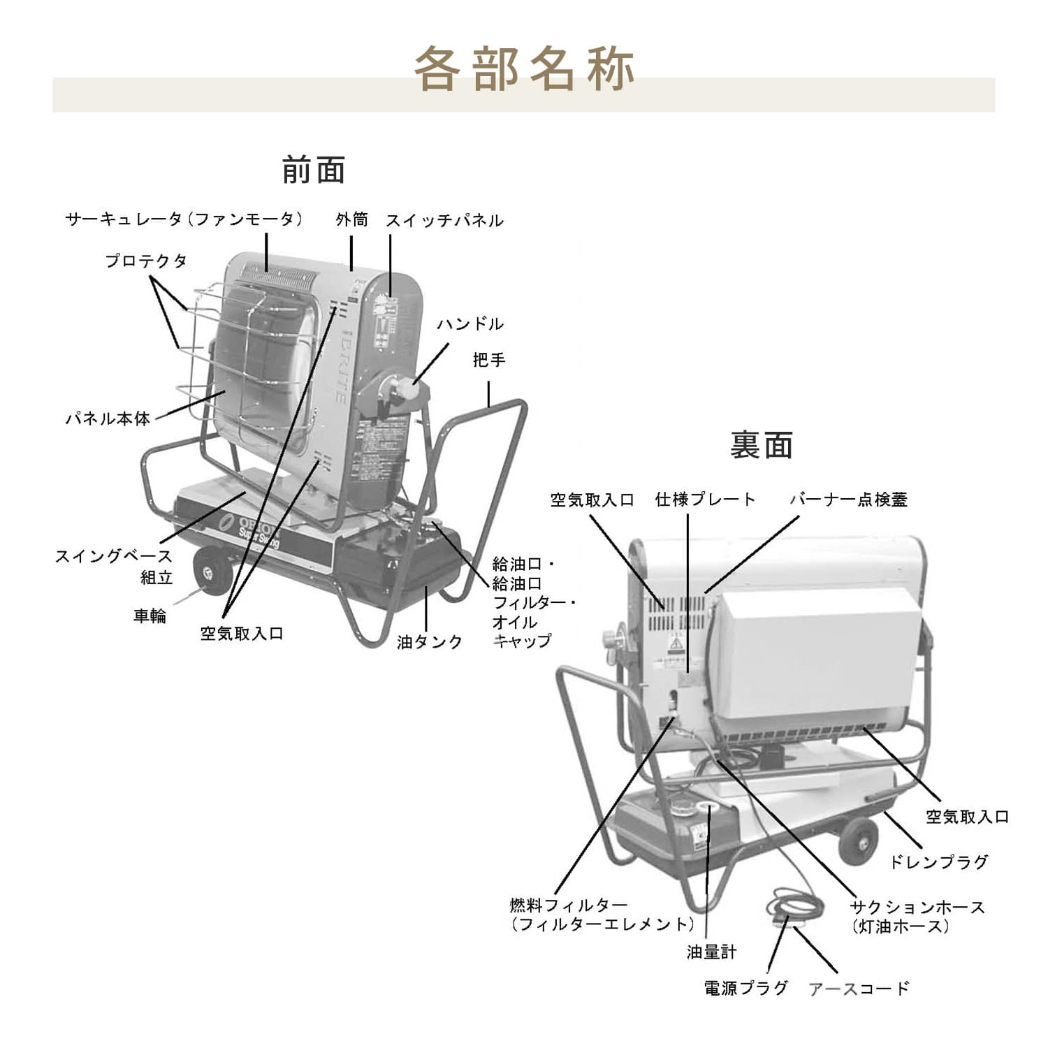 【代引不可】【法人・施設限定】 ジェットヒーター 業務用 ブライト型 ～38.8kW BRITE スーパースイング HRS330 ORION オリオン機械