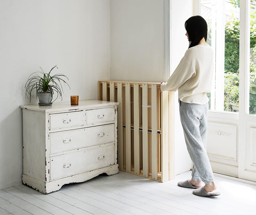 コンパクトで収納や掃除での移動が簡単