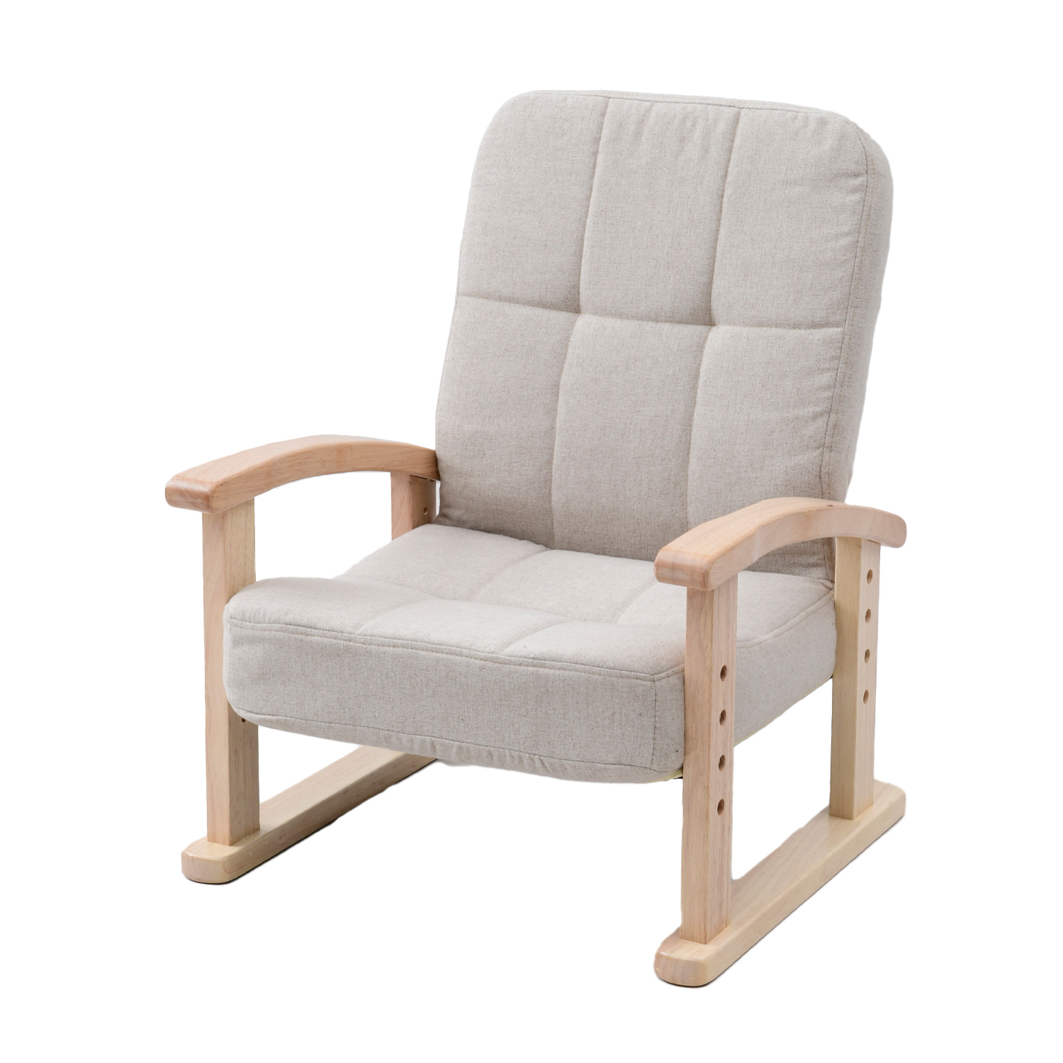 美品】通販生活 楽座椅子 クッション付き 新日本木工 イス・チェア