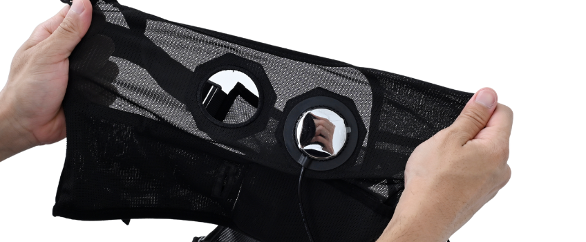 ストレッチ性の高いペルチェベスト